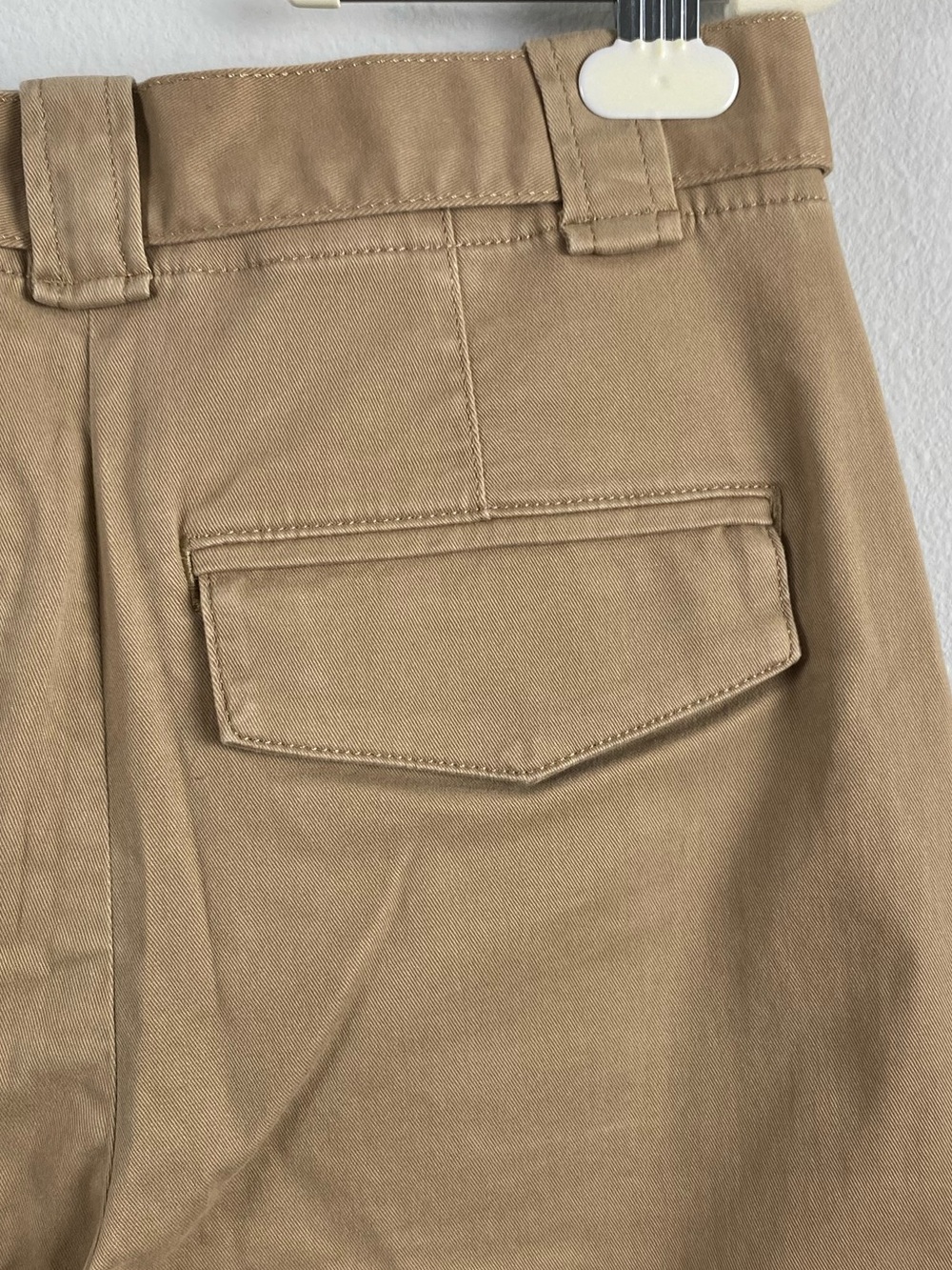 J. Crew Factory Twill Wide Leg Tie Waist Chino Pant | Camel - Picture 10 of 15